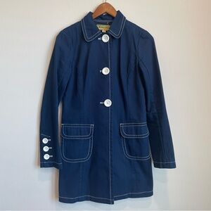 Libertine for Target Navy Blue jacket with white detail. Size: Medium